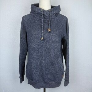 IO Activewear Hoodie Dark Heathered Gray Pullover Women's Outerwear Size Med